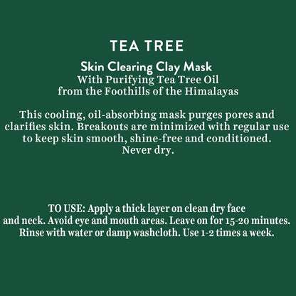 Biotique Tea Tree Skin Clearing Eye Mask, Green, Gel Eye, 15g, Eye Masks - label detail (10)