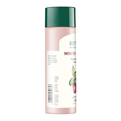 Biotique Winter Cherry Rejuvenating Body Lotion with Ashwagandha and Almond Oil, Botanical Body Moisturizer - front view (10)