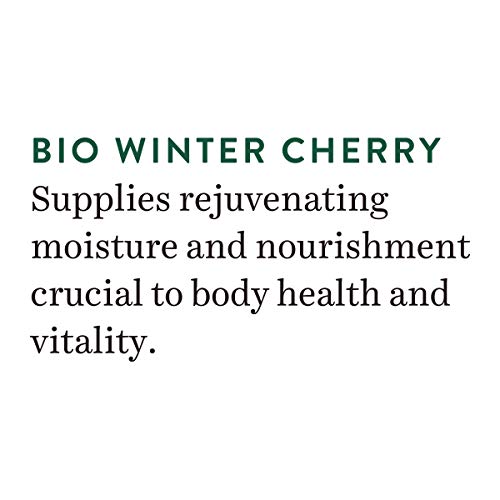 Biotique Winter Cherry Rejuvenating Body Lotion with Ashwagandha and Almond Oil, Botanical Body Moisturizer - ingredients pan