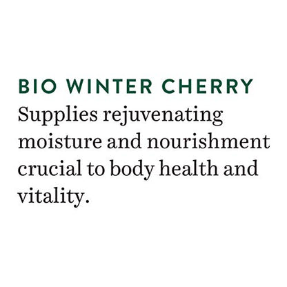 Biotique Winter Cherry Rejuvenating Body Lotion with Ashwagandha and Almond Oil, Botanical Body Moisturizer - ingredients pan