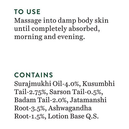 Biotique Winter Cherry Rejuvenating Body Lotion with Ashwagandha and Almond Oil, Botanical Body Moisturizer - close-up detail