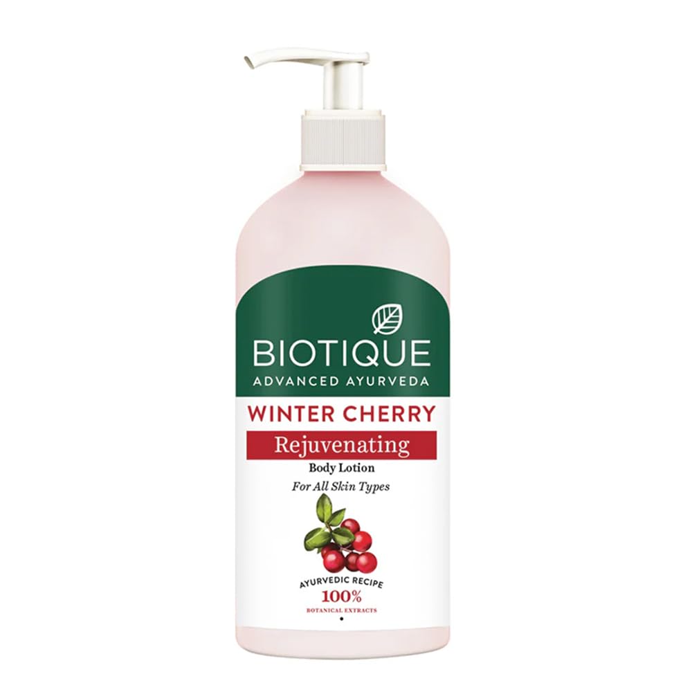 Biotique Winter Cherry Rejuvenating Body Lotion with Ashwagandha and Almond Oil, Botanical Body Moisturizer (16)