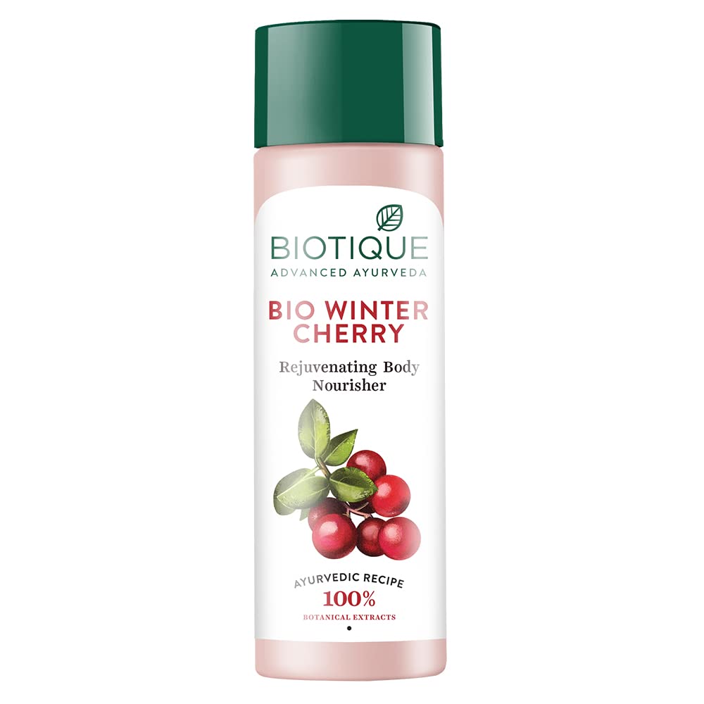 Biotique Winter Cherry Rejuvenating Body Lotion with Ashwagandha and Almond Oil, Botanical Body Moisturizer (9)