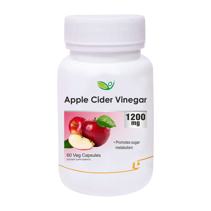 Biotrex Nutraceuticals Apple Cider Vinegar Capsules, 1200mg, 60 Count, Organic Dietary Supplement
