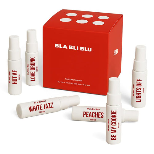 BLA BLI BLU Perfume Gift Set Mini Travel Trial Pack for Women, Eau de Parfum, 25% Perfume Oil, Citrus Floral Fresh Notes