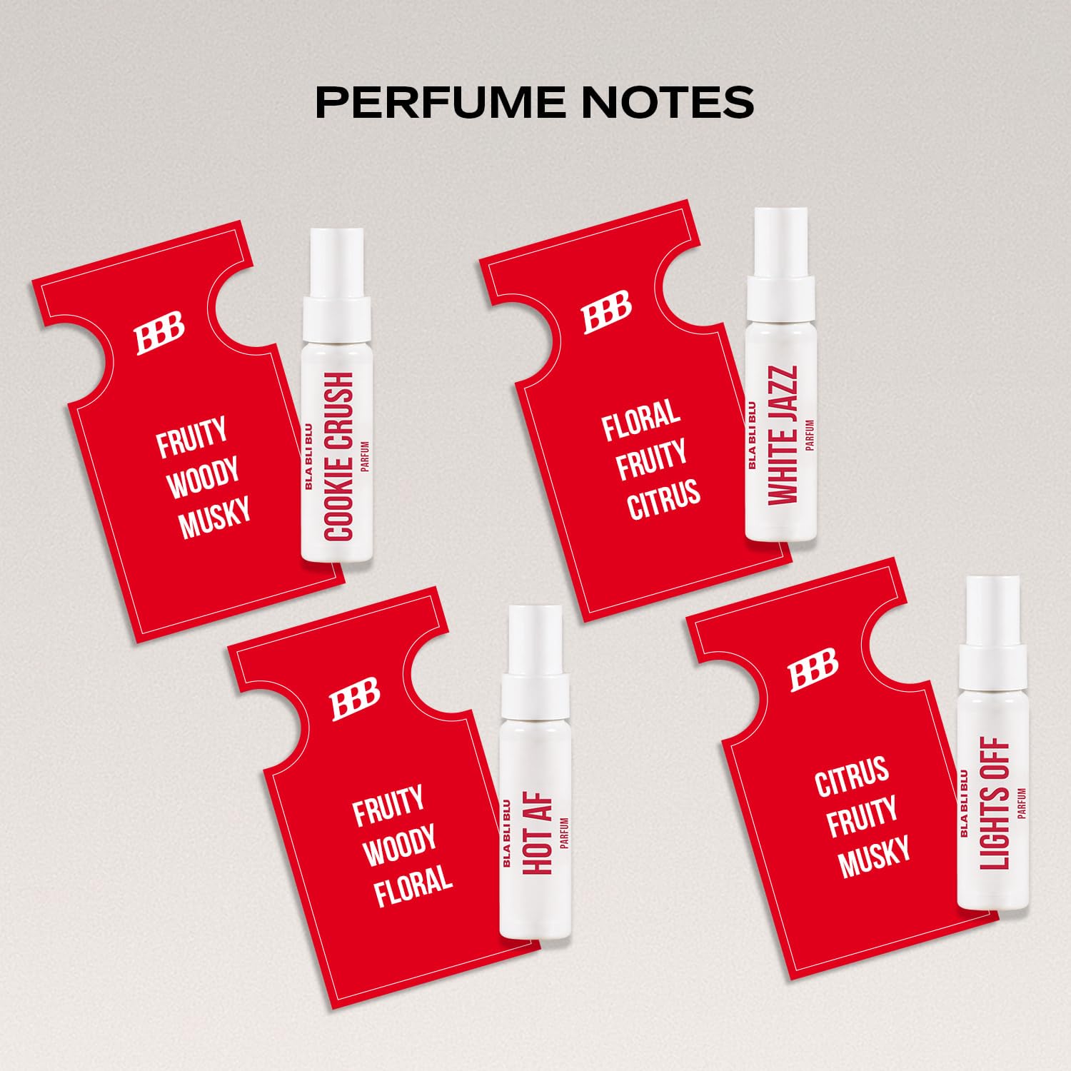 BLA BLI BLU Perfume Gift Set Mini Travel Trial Pack for Women, Eau de Parfum, 25% Perfume Oil, Citrus Floral Fresh Notes - fr