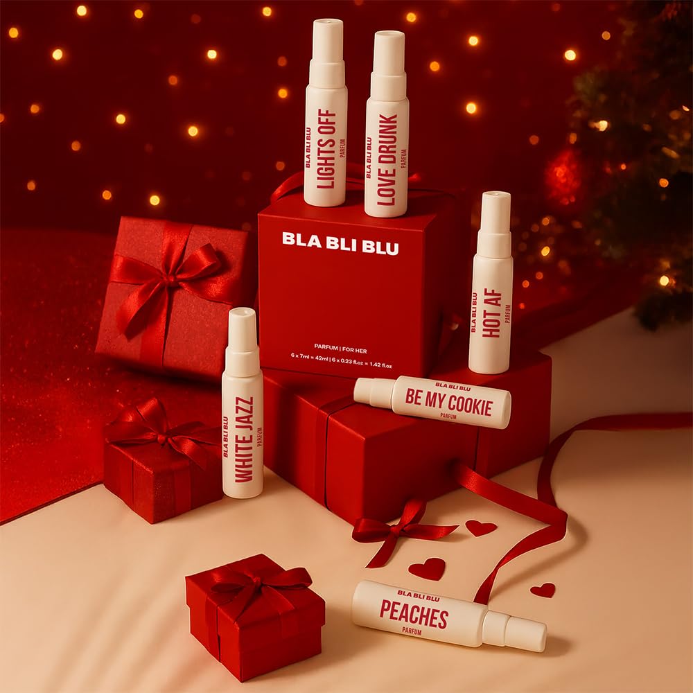 BLA BLI BLU Perfume Gift Set Mini Travel Trial Pack for Women, Eau de Parfum, 25% Perfume Oil, Citrus Floral Fresh Notes - fr