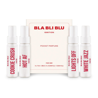 BLA BLI BLU Perfume Gift Set Mini Travel Trial Pack for Women, Eau de Parfum, 25% Perfume Oil, Citrus Floral Fresh Notes (9)