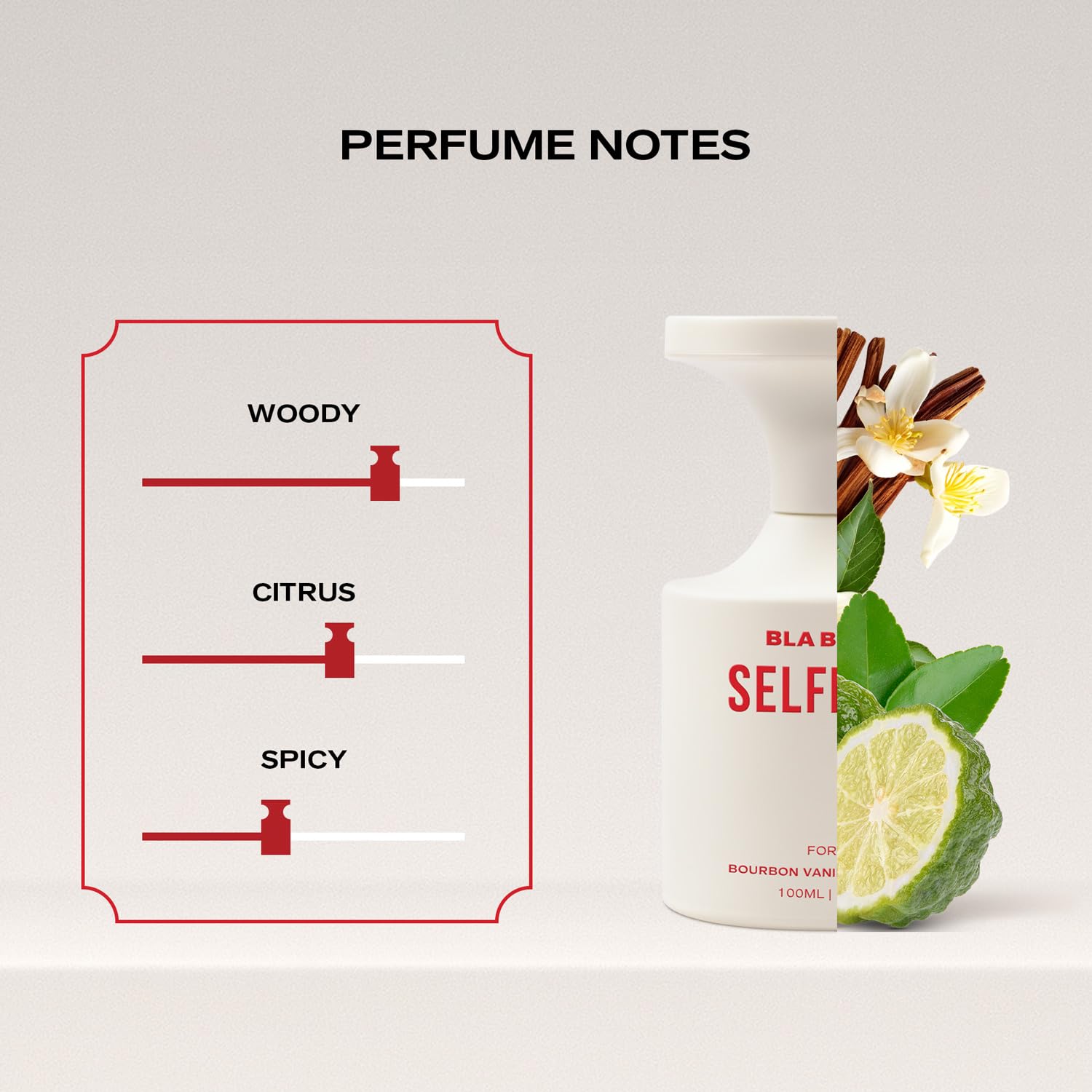 BLA BLI BLU Selfmade Perfume for Man, 100ml, Parfum with Bourbon Vanilla and Bergamot Notes - front view