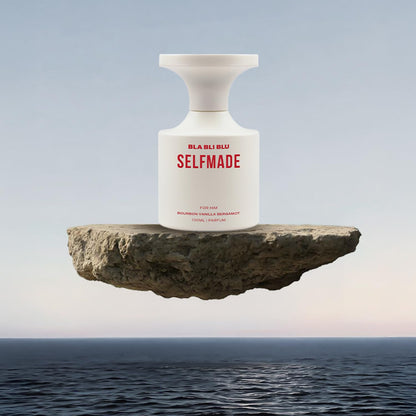 BLA BLI BLU Selfmade Perfume for Man, 100ml, Parfum with Bourbon Vanilla and Bergamot Notes - back view