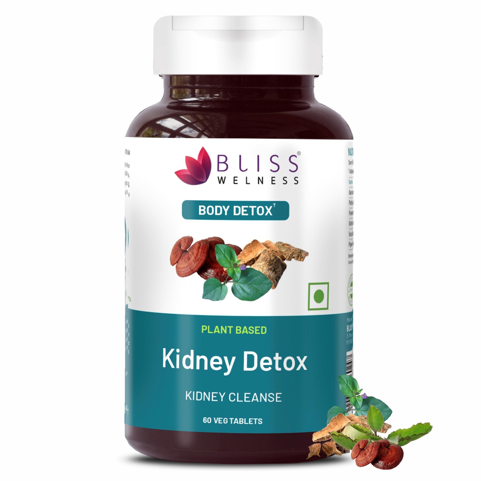 Bliss Welness Ayurvedic Herbal Supplement, 60 Veg Tablets, Multi-Herb Extract Formula