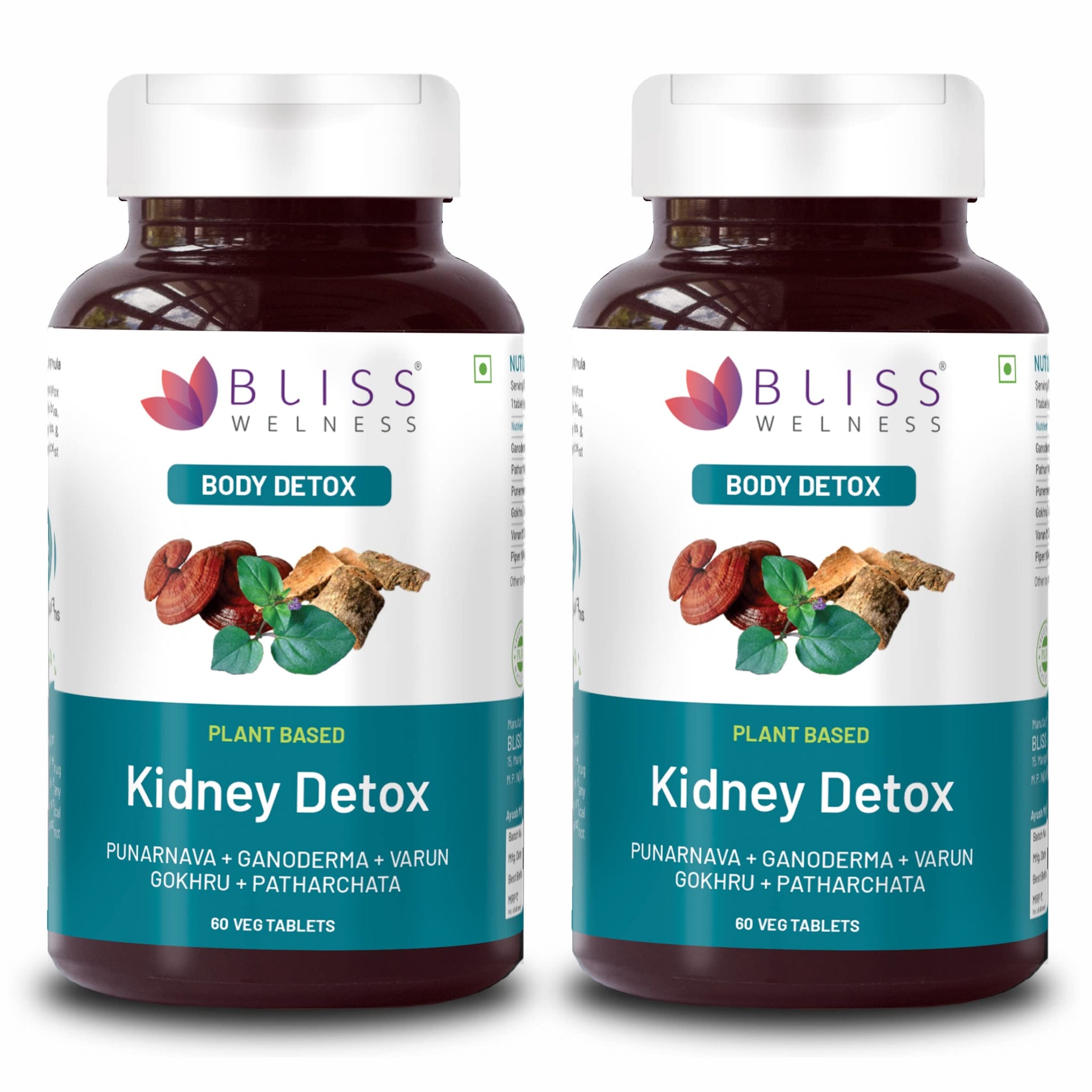 Bliss Welness Ayurvedic Herbal Supplement, 60 Veg Tablets, Multi-Herb Extract Formula (10)