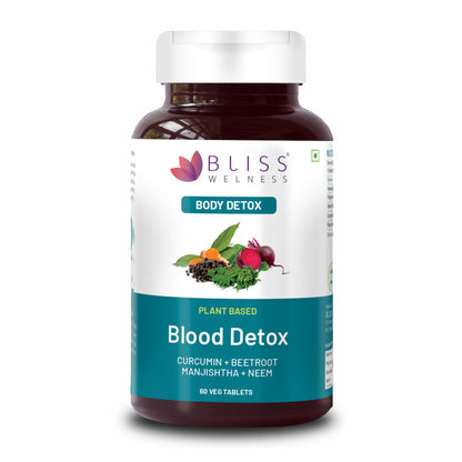 Bliss Welness Blood Herbal Supplement, Tablets with Neem, Curcumin, Manjistha, Beetroot & Piperine (9)