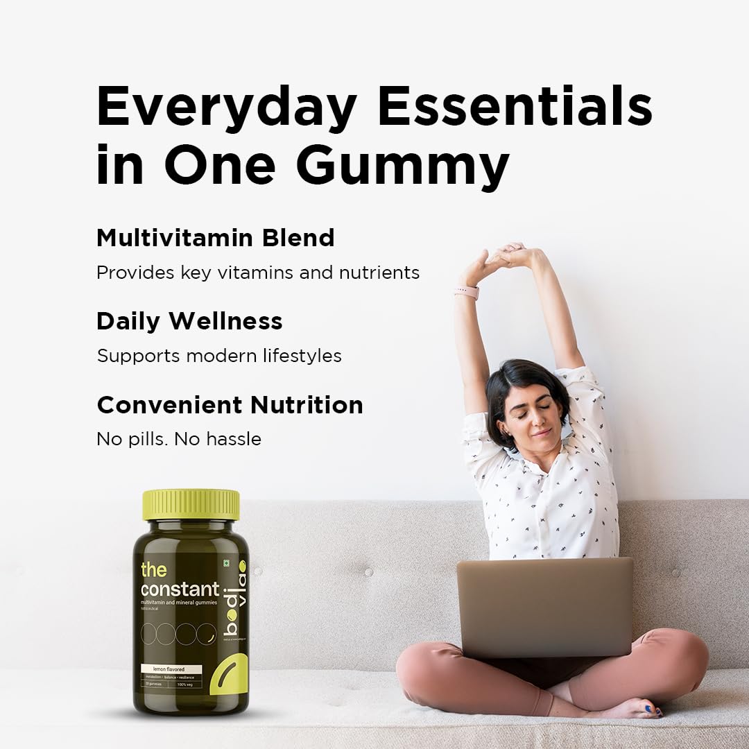 Bodivigo The Constant |Multivitamin & Mineral Gummies for For the Whole Family| Supports Metabolism, Balance & Resilience |Pl