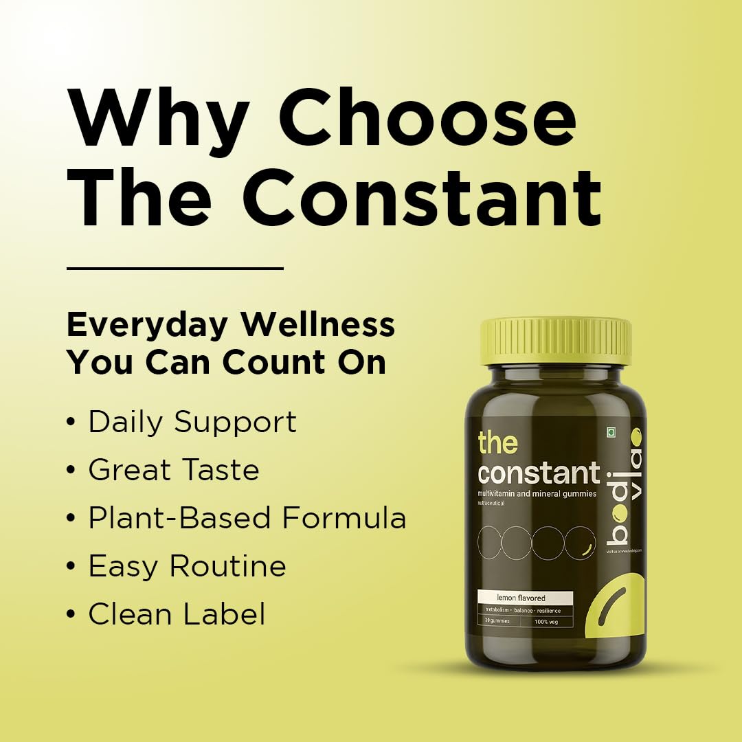 Bodivigo The Constant |Multivitamin & Mineral Gummies for For the Whole Family| Supports Metabolism, Balance & Resilience |Pl