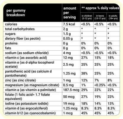 Bodivigo The Constant |Multivitamin & Mineral Gummies for For the Whole Family| Supports Metabolism, Balance & Resilience |Pl
