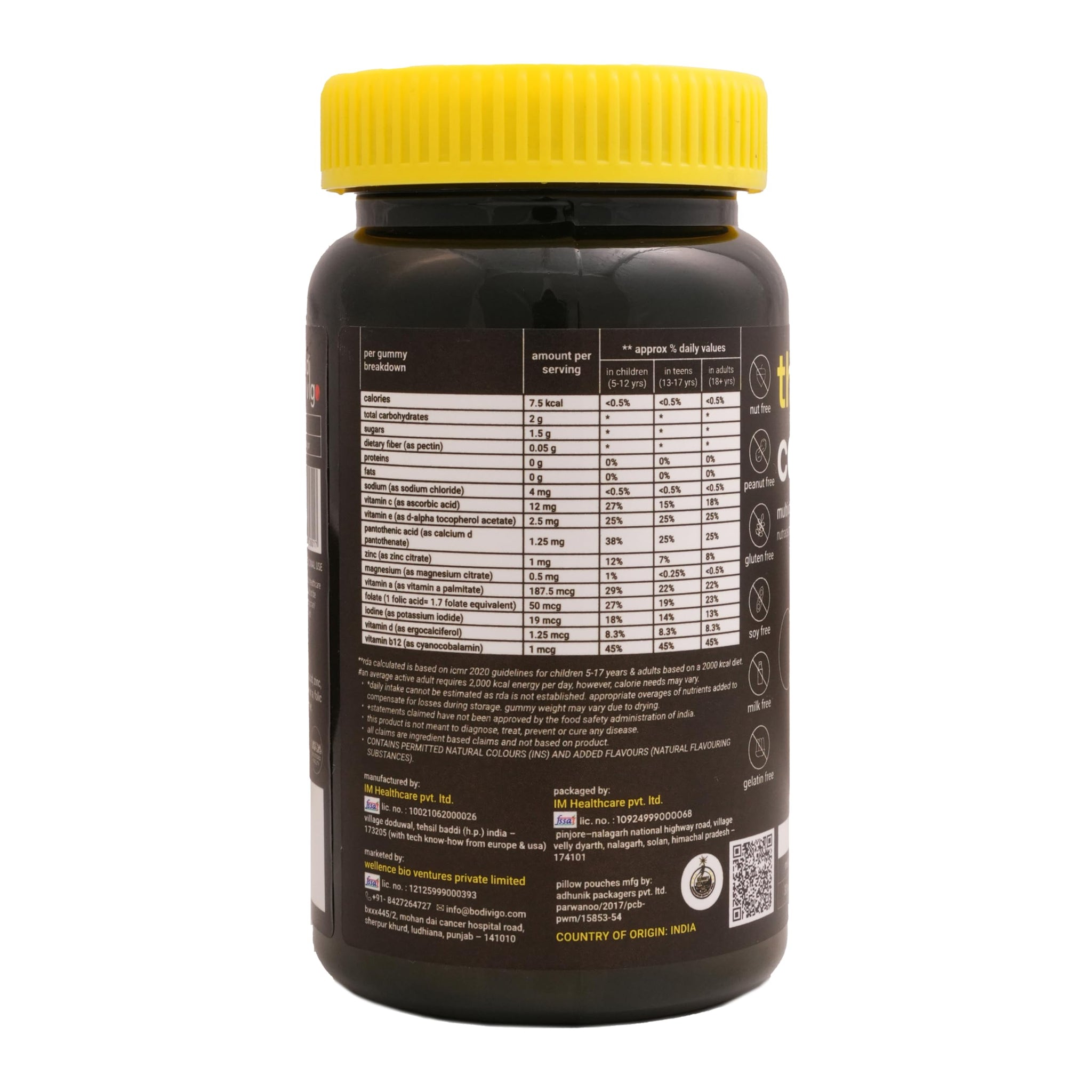 Bodivigo The Constant |Multivitamin & Mineral Gummies for For the Whole Family| Supports Metabolism, Balance & Resilience |Pl