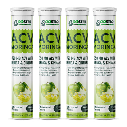 BOOSTIQ Apple Cider Vinegar Effervescent Tablets, B-Vitamins & Pomegranate Extract, No Added Sugar, Adult Supplement (29)