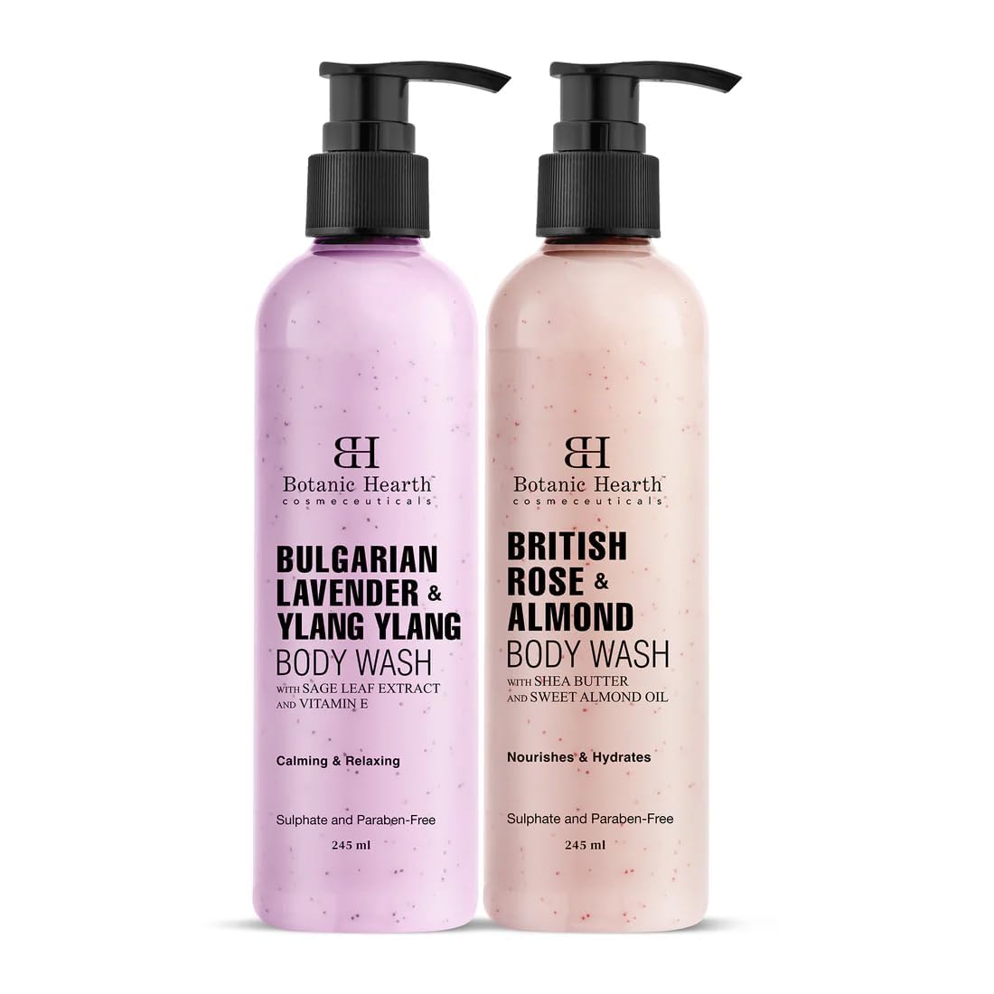 Botanic Hearth Body Wash Shower Gel, 245ml, Sulfate & Paraben Free, PETA Certified Cruelty-Free, Adult (10)