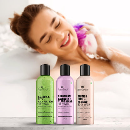 Botanic Hearth Body Wash Shower Gel, 245ml, Sulfate & Paraben Free, PETA Certified Cruelty-Free, Adult - front view (17)