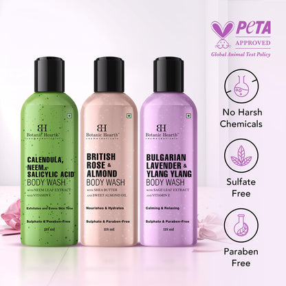 Botanic Hearth Body Wash Shower Gel, 245ml, Sulfate & Paraben Free, PETA Certified Cruelty-Free, Adult - packaging (19)