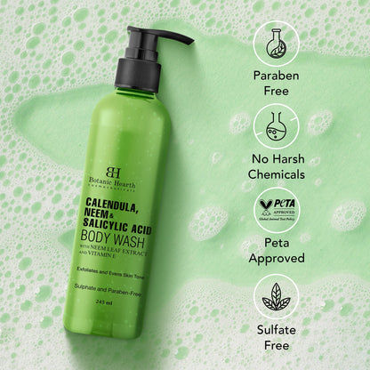 Botanic Hearth Body Wash Shower Gel, 245ml, Sulfate & Paraben Free, PETA Certified Cruelty-Free, Adult - back view (31)