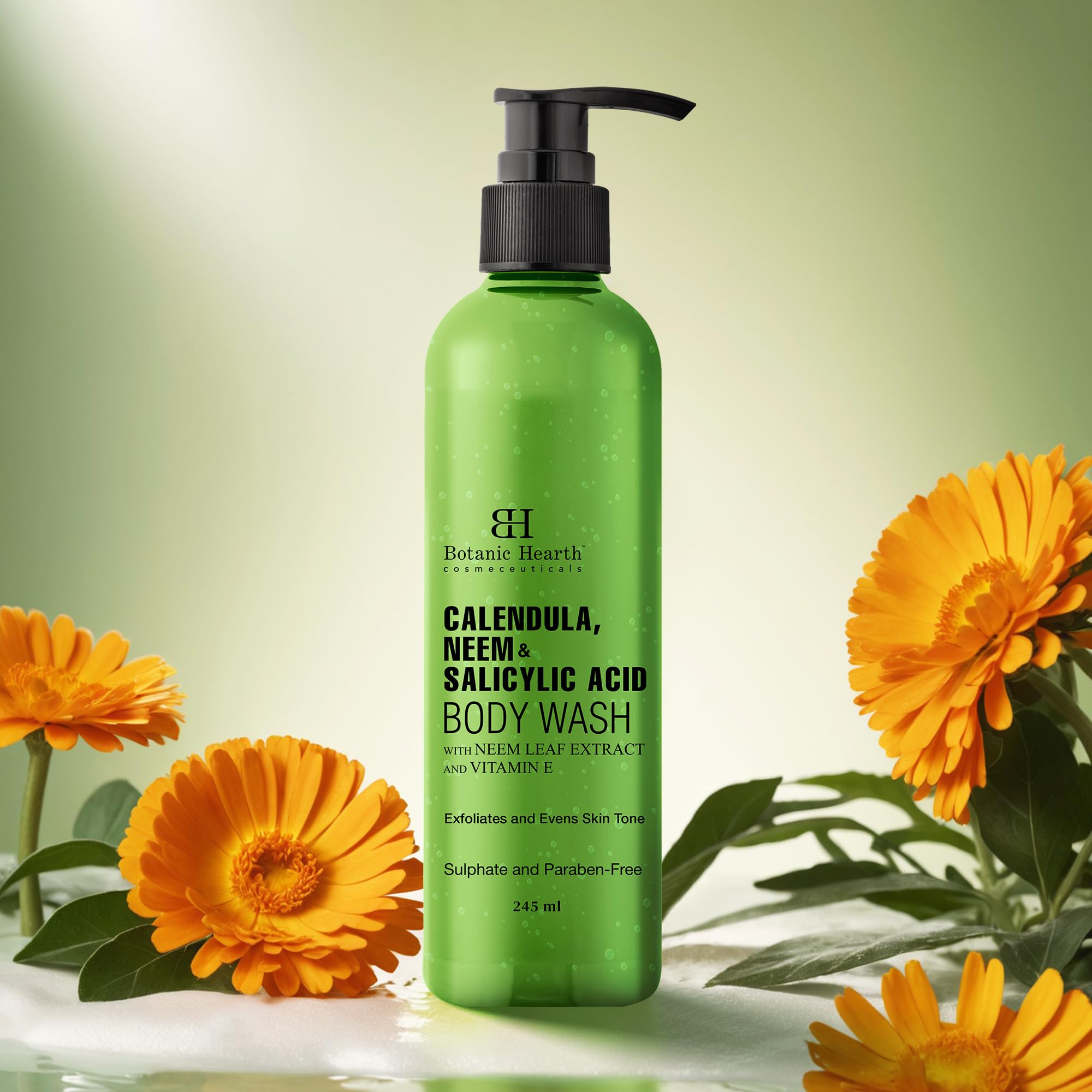 Botanic Hearth Body Wash Shower Gel, 245ml, Sulfate & Paraben Free, PETA Certified Cruelty-Free, Adult - ingredients panel (3