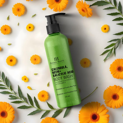 Botanic Hearth Body Wash Shower Gel, 245ml, Sulfate & Paraben Free, PETA Certified Cruelty-Free, Adult - close-up detail (35)