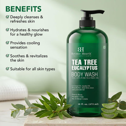 Botanic Hearth Body Wash Shower Gel, 245ml, Sulfate & Paraben Free, PETA Certified Cruelty-Free, Adult - back view (39)