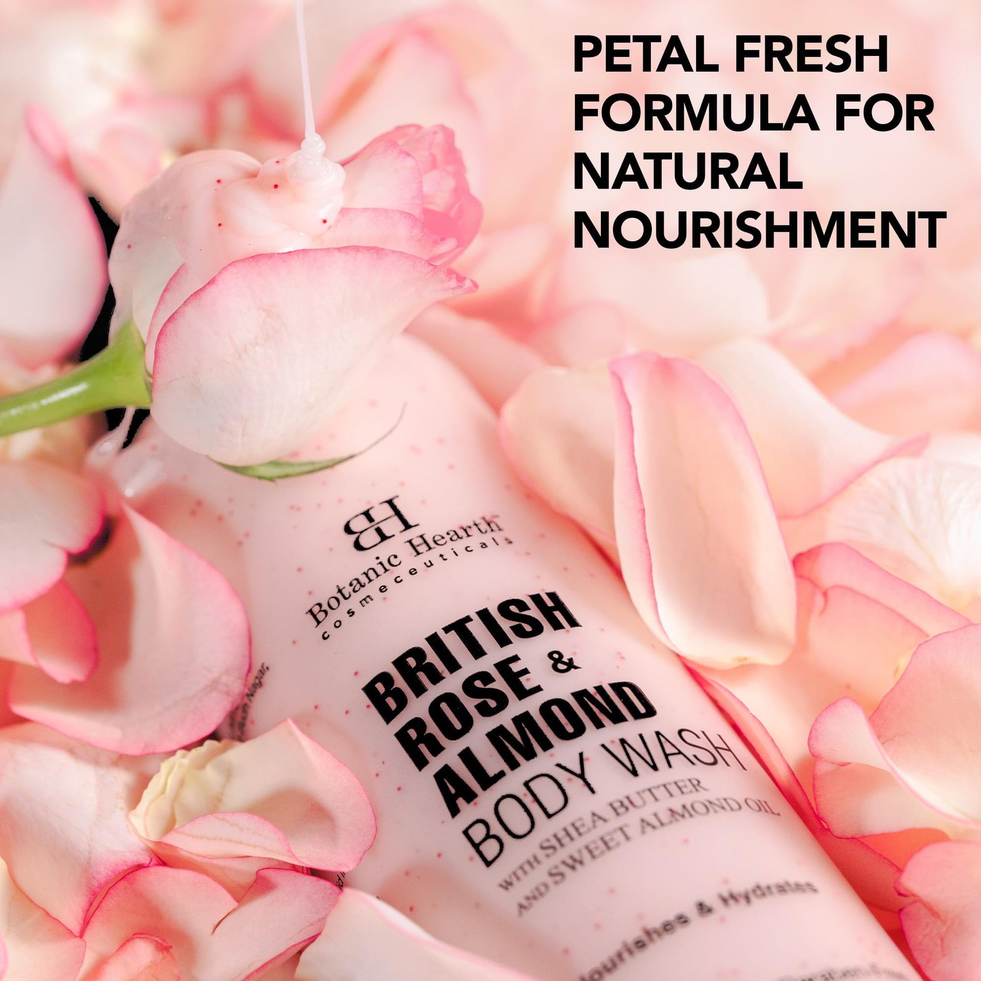 Botanic Hearth Body Wash Shower Gel, 245ml, Sulfate & Paraben Free, PETA Certified Cruelty-Free, Adult - close-up detail