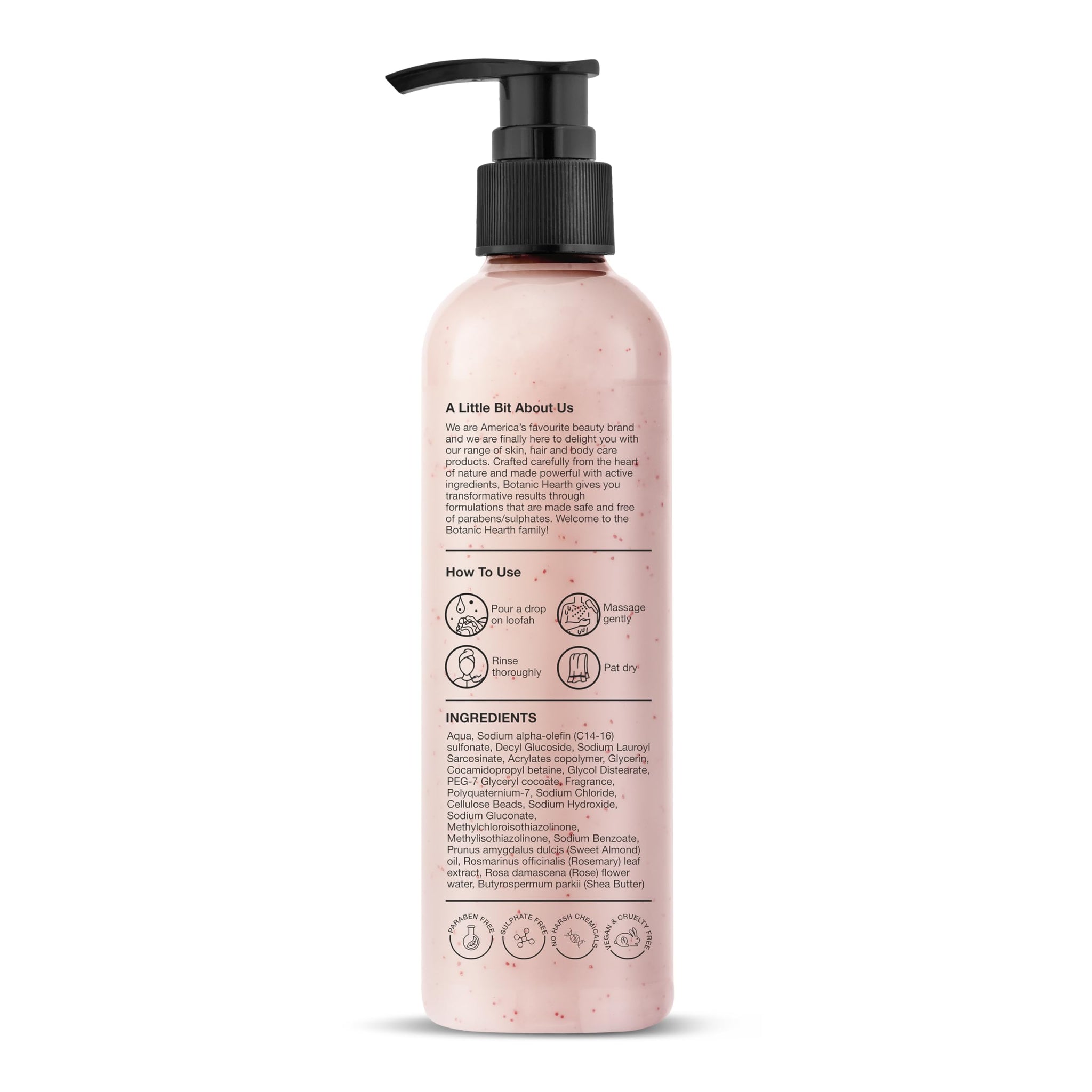 Botanic Hearth Body Wash Shower Gel, 245ml, Sulfate & Paraben Free, PETA Certified Cruelty-Free, Adult - in use
