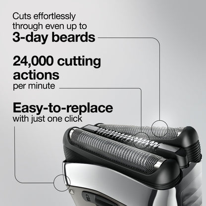 Braun 32S Series 3 Replacement Head Cassette, 1 Count, Electric Shaver Accessory - packaging