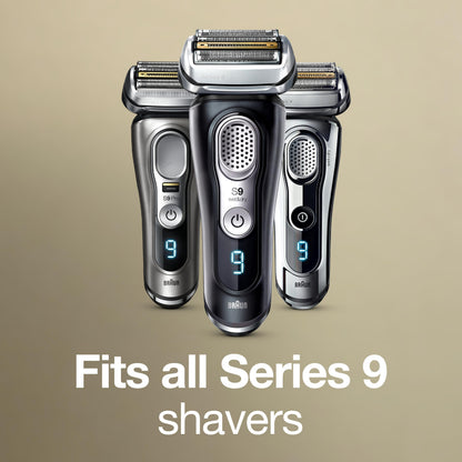 Braun 92B Replacement Head for Series 9 Electric Shavers, Foil Shaver Head, Black - front view