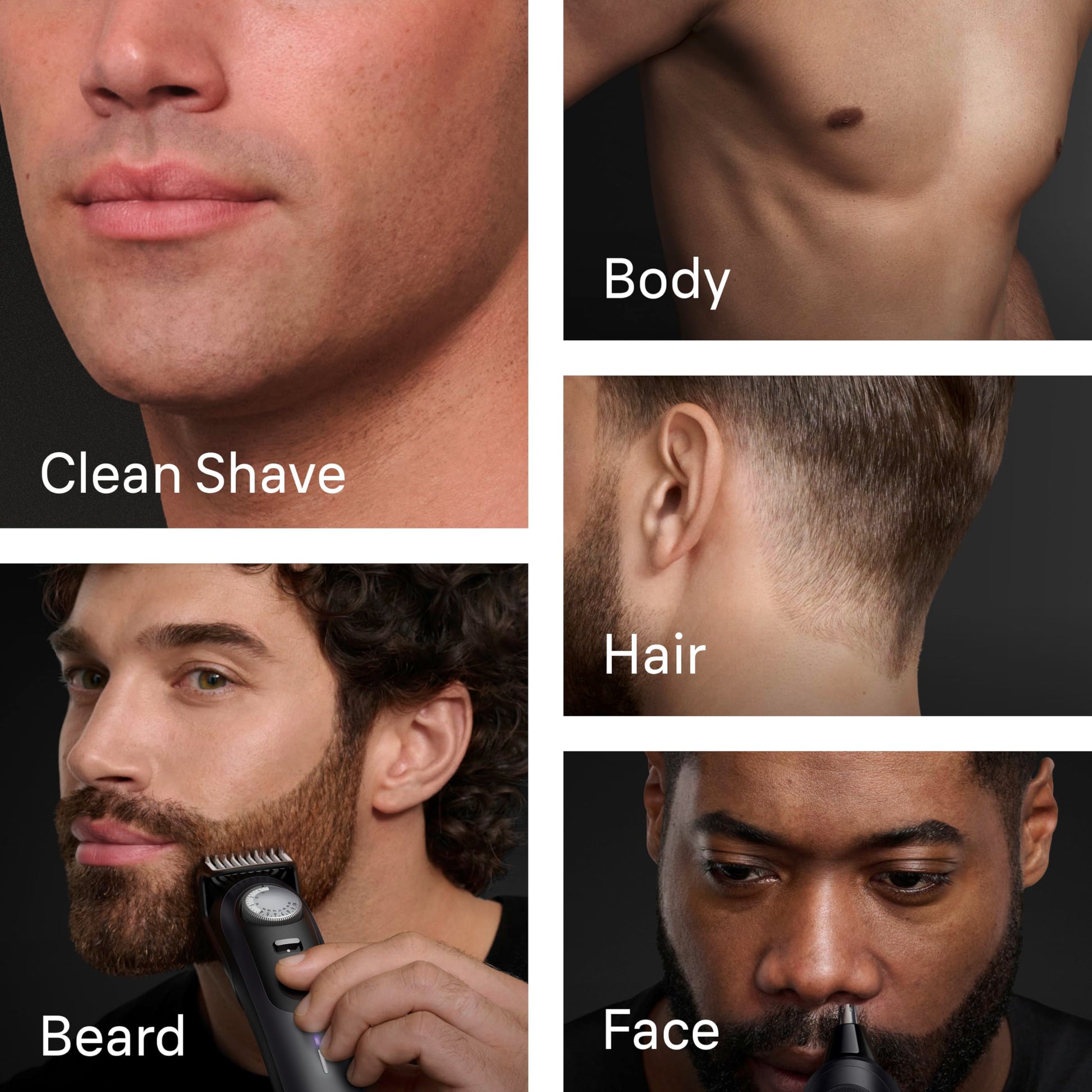 Braun All-in-One Series 9 PRO Beard & Body Trimmer AIO 9555 - Cordless Grooming System with Gillette Labs Razor - front view
