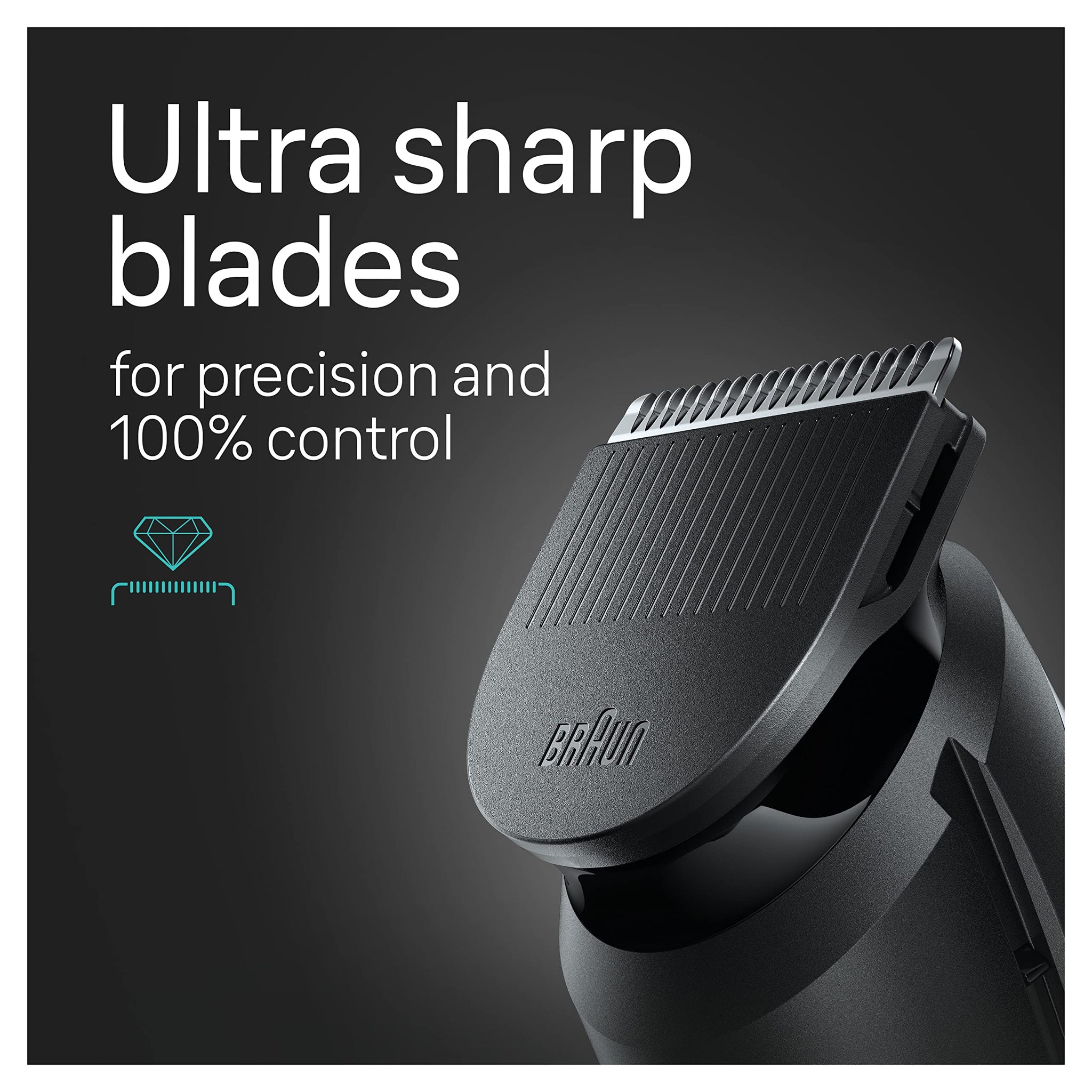 Braun All-in-One Style Kit Series 3 3430, 3-in-1 Trimmer for Men with Beard, Ear & Nose, Hair Clippers, 20 Length Settings, W