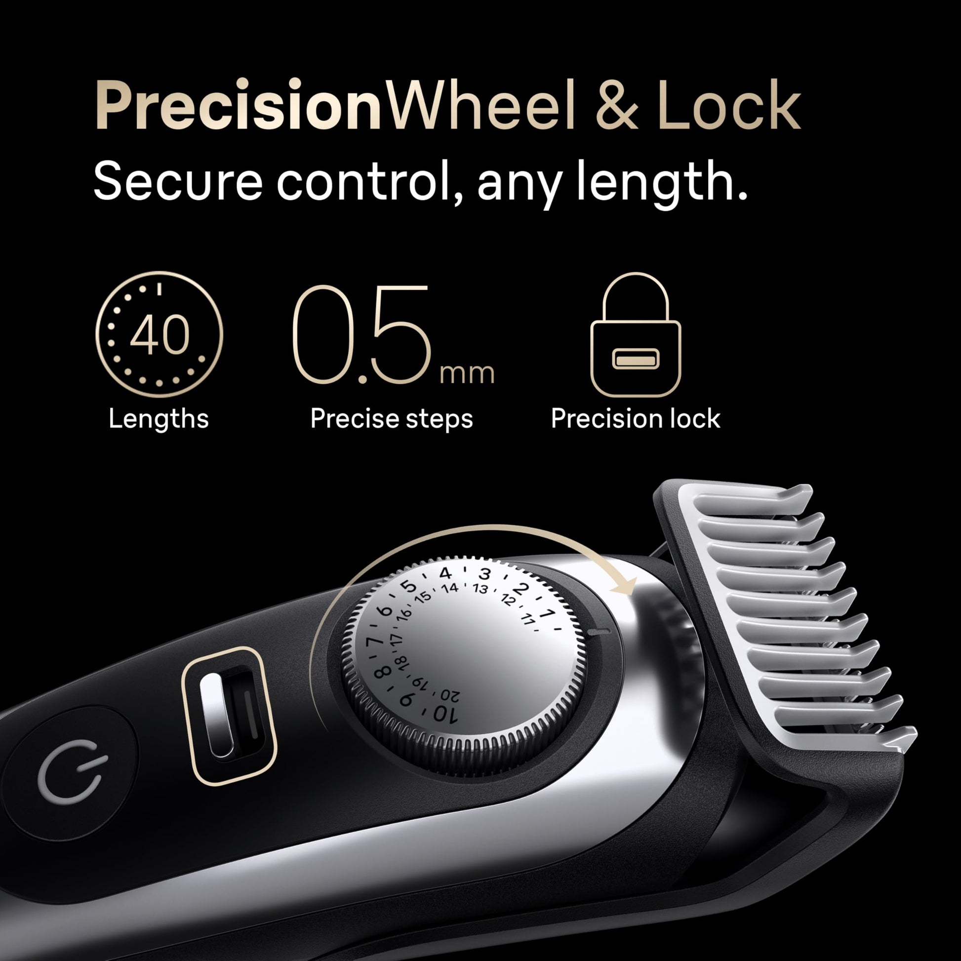 Braun All-In-One Style Kit Series 9 9440, 13-In-1 Trimmer for Men, 40 Length Settings, Beard and Body Trimmer - front view