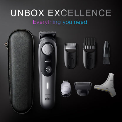 Braun All-in-One Trimmer for Men, Cordless, Waterproof, 50+ Length Settings, 8-in-1 Beard Trimmer with Case - in use