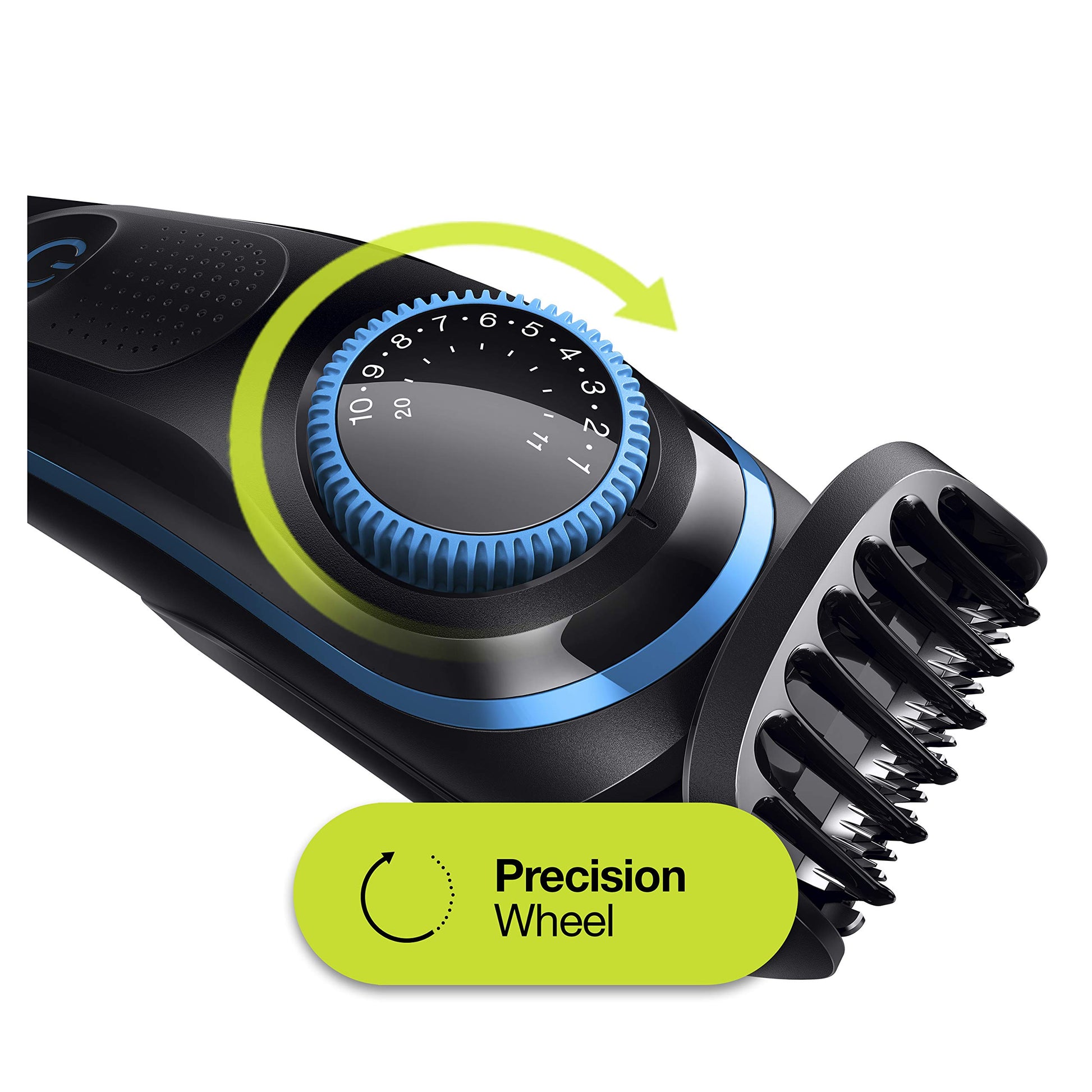 Braun Beard Trimmer BT5240, 39 Length Settings, Beard Trimmer and Hair Clipper for Men, Black/Blue - packaging
