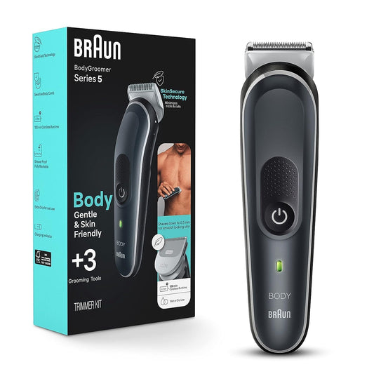 Braun Body Groomer 5 BG5340 Men's Manscaping Tool, SkinShield Technology, Sensitive Comb, Waterproof