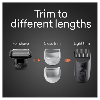 Braun Body Groomer Series 5 5360, Cordless Waterproof Hair Trimmer for Men, with SkinSecure Technology, 100-Min Run Time - in