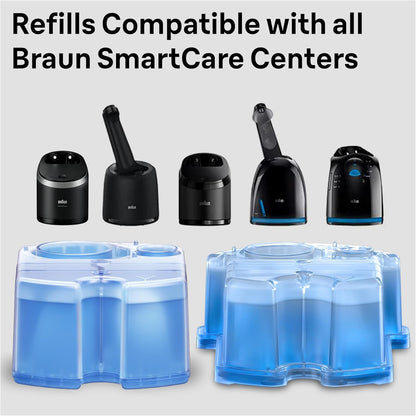 Braun CCR5+1 Clean & Renew Cleaning Cartridge, 6 Piece, Electric Shaver Cartridges - packaging