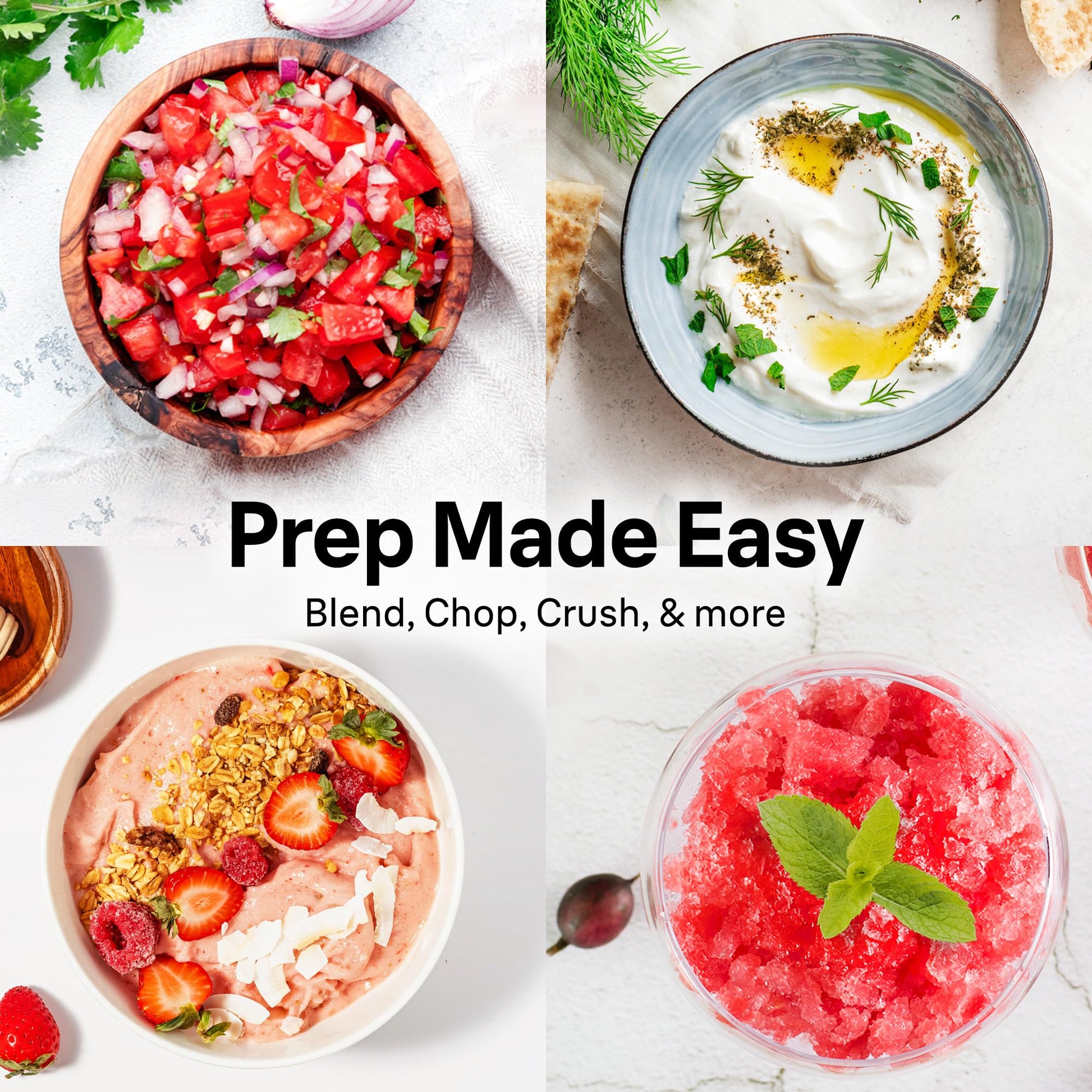 Braun CH3012BK EasyPrep Mini Food Processor, 4 Cup, Black, QuadBlade Technology, Two Speed Settings - back view