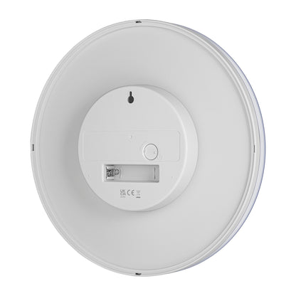 Braun Classic Analogue Wall Clock, 23cm Diameter, White, Silent Sweeping Quartz Movement - in use