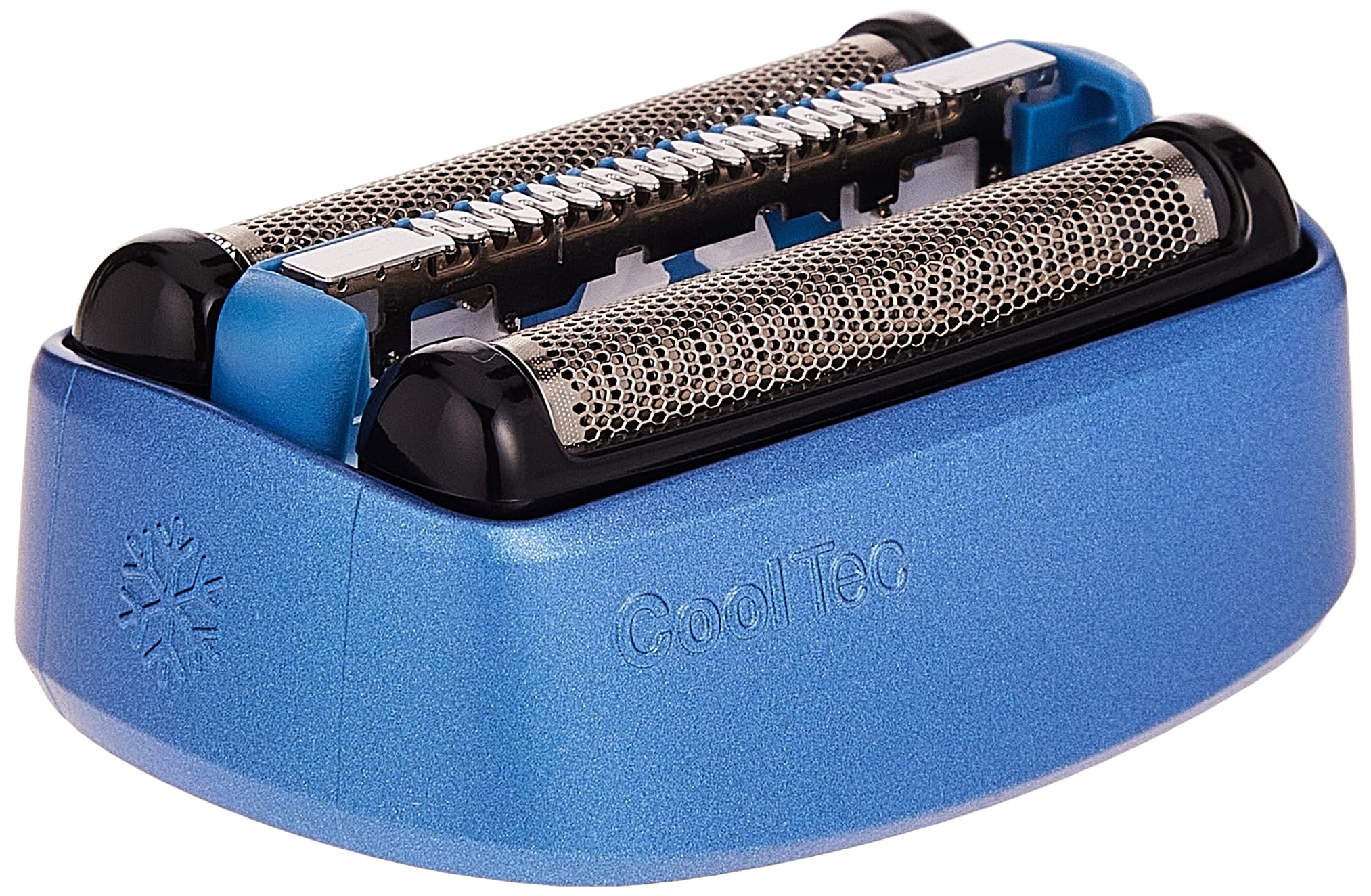 Braun CoolTech 40B Replacement Foil & Cutter Block for CoolTec Shavers, Blue, Compatible with CT2CC, CT2S, CT4CC, CT5CC - bac