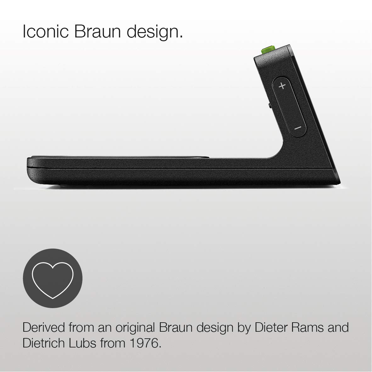 Braun Digital Alarm Clock with VA LCD Display and 10W Qi Wireless Charging Pad - packaging