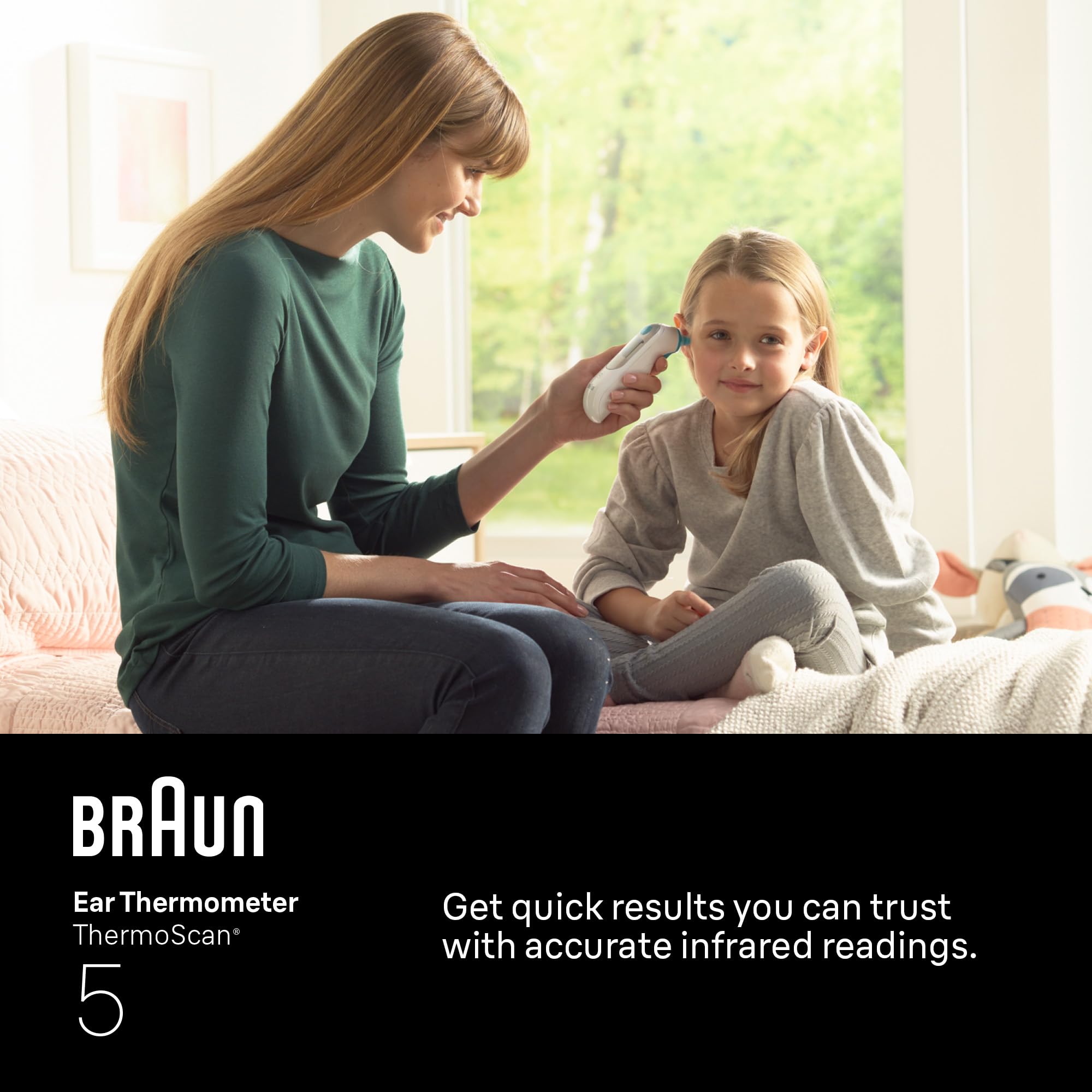 Braun Ear Thermometer, Digital, IRT6500US, with Pre-Warmed Tip and ExacTemp Positioning - front view