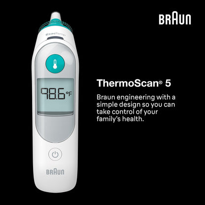 Braun Ear Thermometer, Digital, IRT6500US, with Pre-Warmed Tip and ExacTemp Positioning - close-up detail