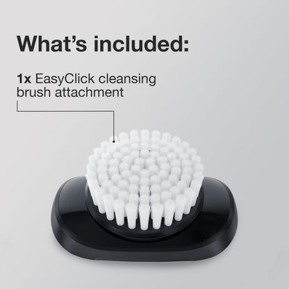 Braun EasyClick Cleansing Brush Attachment for Series 5, 6 and 7 Electric Razors, Replacement Brush Head - label detail
