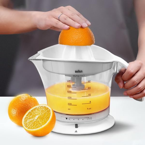 Braun Electric Citrus Juicer, 20 Watt, Adjustable Pulp Control, Auto Start Stop, Dishwasher Safe - ingredients panel (13)
