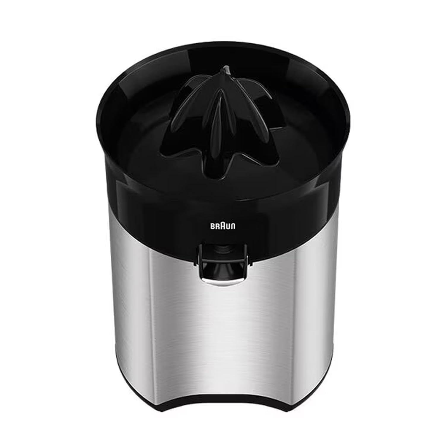 Braun Electric Citrus Juicer, 20 Watt, Adjustable Pulp Control, Auto Start Stop, Dishwasher Safe - front view (16)